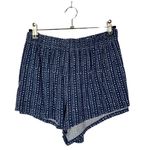 Aerie Navy Blue & White Printed High Rise Soft Shorts M Photo 0