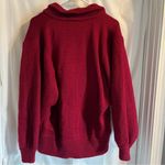JM Joss Mohair Wool Red Cardigan/Shacket Buttom Down Size Medium Cabincore‎ Cozy Photo 1