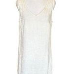 Cynthia Rowley White Linen Dress Sleeveless Mini Lagenlook Womens Size 8 Photo 0