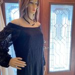 White House | Black Market WHBM off shoulder long sleeve Lacey Dress Photo 9