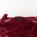 Y2K Avidlove Womens Sheer Babydoll Top Size XL Red Lace Lingerie Coquette Photo 6