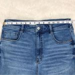 Pilcro High Rise Cigarette Jean Size 31 Slim Straight Leg High Waist Raw Hem Photo 10