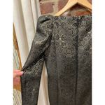 Vintage Jacquard Black & Gold Mini dress Photo 3