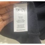 NWT Nation Black High Neck Sweatshirt with Back Cut Out Sz M Size M Photo 3