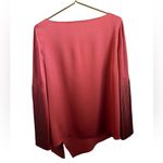 Banana Republic X OLIVIA PALERMO | PLEATED BELL-SLEEVE TOP Women’s M Cayenne Photo 2