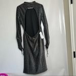 Top Shop Women's Long Sleeve‎ shimmer open back dress Size 10 Photo 3
