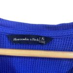 Abercrombie & Fitch Abercrombie waffle knit blue white size XL long sleeve Photo 1