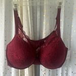 Auden NWT Sexy Burgundy The Sublime Plunge Coverage Push Up Lace Bra 46DD Size undefined Photo 1