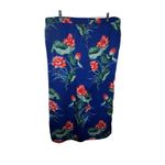 Tommy Bahama Women XL Blue Floral Pull On Cropped Wide Leg Pants Drawstring Photo 3