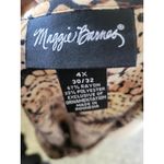 Maggie Barnes  Womens 4X Floral Print Tank Top Black Button Down Top Set‎ Photo 5