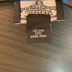 Angie Teal Orange Geometric Print Kimono Sleeve Tie Waist Blouse Top M Photo 3