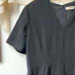 Burberry Black Vneck Empire Waist Sheath Dress size 10 medium Photo 4