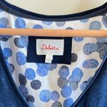 Anthropologie  Deletta Weekdays Polka‎ Dot Layered Tank Top Womens Size S Blue Photo 3