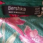 Bershka Kelly green floral tie front shirt dress Photo 5