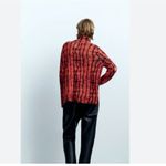 ZARA NWT KNIT TIE-DYE SWEATER - BLACK ORANGE Wool Blend TurtleNeck Photo 3