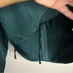 Open Edit  Womens Size‎ S Green Satin Cutout Long Sleeve Top Photo 10