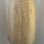 Michael Kors Kors Vintage soft Gold/Gray Wool A Line Skirt sz (8),4/6 Photo 3