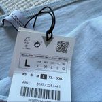 ZARA  Light Blue Denim Strappy Crop Top Women’s Size Large  NWT Photo 6