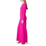 Adam Lippes  Hot Pink Magenta Long Sleeve Crew Neckline Jumpsuit size 6 Photo 13