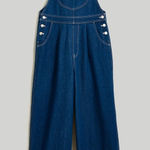 Madewell Superwide Leg Denim Overalls in Warham Wash 4 NEW Photo 0