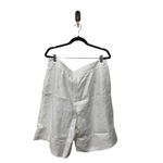 Fabiana Filippi High Waisted Knee Length Linen Blend‎ Shorts Size XXL White Photo 6