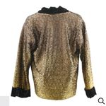 Johnny Was  SEQUIN GOLD PLAZA KIMONO $398 BOHO DESIGNER ANIMAL PRINT fall jacket Photo 5
