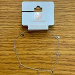 Giani Bernini Sterling Silver Chain Moon Star Dangle Anklet Photo 0