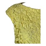 Ralph Lauren Lauren  Dress Women 12 Yellow Floral Lace Cap Sleeve Sheath Preppy Photo 4