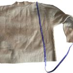 Tahari Gray Cowl Neck Sweater with Ribbed Texture Photo 6