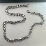 Link Chain Necklace for Men Women Streetwear Punk Hip Hop Unisex Style Silver Photo 4