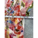 Vertigo Paris  Women's Blouse Button Front Floral Short Sleeve Size XS Bow Tie Photo 6