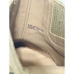 Frye Rowen Gore Suede Leather Mule Slip Stacked Heel On 6.5 Beige Photo 2