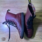 Dr. Martens  Cherry Red Ankle Booties Photo 5