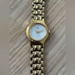 Seiko Vintage Ladies Watch Gold-Tone Bracelet Case Hands White Dial New Battery Photo 3