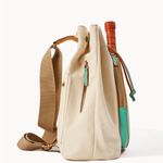 Dooney & Bourke Canvas Pickleball Sling Bag, Adjustable Strap, Aqua/Beige, NWT Photo 4