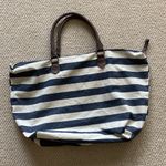 Target Extra Large Striped Canvas Tote Bag Beach Handbag Carryall Like New Photo 4