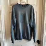 France Souvenirs Paris Eiffel Tower Graphic Sweatshirt Womens Size XL Blue Photo 1