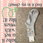 American Eagle  Outfitters White AE Flower Smiley® Colorful Daisy ‘90s Crew Socks Photo 8