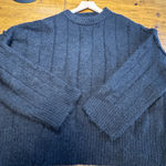 Topshop  Fuzzy Knit Sweater black gray size 8-10 NWOT Photo 0