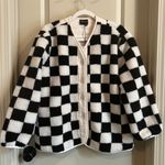 Miou Muse Black and White Checkered Jacket Photo 2