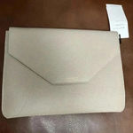 NWT Senreve MINI ENVELOPE SLEEVE Sand Gray Photo 1