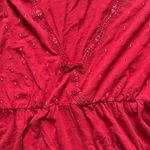 Oscar de la Renta Peplum Pajama Set Red XL Photo 2