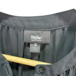 Mossimo Black Drop Waist Blouse Top Size S Career Flowy Photo 2