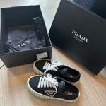 Prada Monochrome Lace-Up Sneakers Photo 3