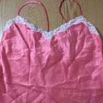 Victoria's Secret Womens Victoria’s Secret Silky Satiny Chemise Pajama Gown Pink Size Medium Photo 4