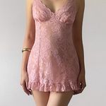 Victoria's Secret Victoria’s Secret women’s Elegant Pink Lace sexy Chemise size S Photo 0