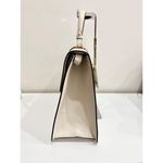 Gucci Large Sylvie 1969 Leather Handbag with Removable Strap White Photo 4