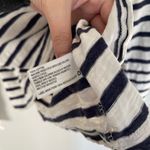 Wild Fable  White Navy Striped Long Sleeve Cotton Shirt (S) Photo 5
