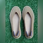 Rothy's The Espadrille in Gold Stripe Loafer Flats Size W8.5 *no ties* NWOT Tan Photo 13