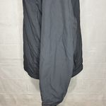 L.L.Bean Jacket Womens Medium Gray Hooded Jacket Windbreaker Nylon Vintage Photo 5